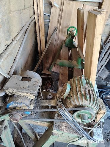 услуга ремонт генератора: Taxta torna dəzgahı və elektrik mühərriki komplekti hamsı nol fazadir — 1