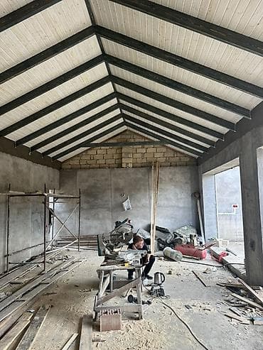 dam ortuyu ustası: Taxta tavan və dam örtüyü işləri – peşəkar icra - Fotoşəkildə — 1