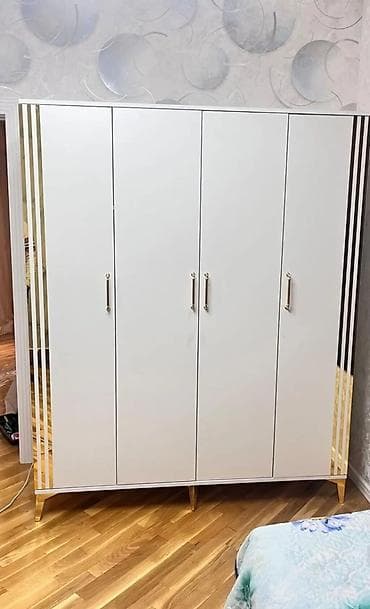 düz dolab: Yeni, 4 qapılı, Güzgülü, Digər rəng, Digər material, Açılan, Düz dolab — 3