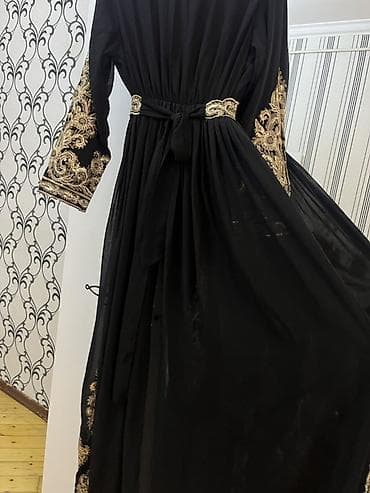 qizi: - Misir ziyafet geyimi Qadın geyimi – zərif abaya/kaftan tipli uzun — 2
