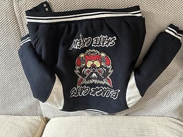 Столы для кормления: ZARA uşaq bomber/varsity gödəkçəsi - Rəng: tünd göy (demək olar qara) — 3