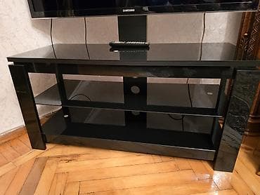 polka: Düz TV altlığı, Polkalı, Şüşəli — 1