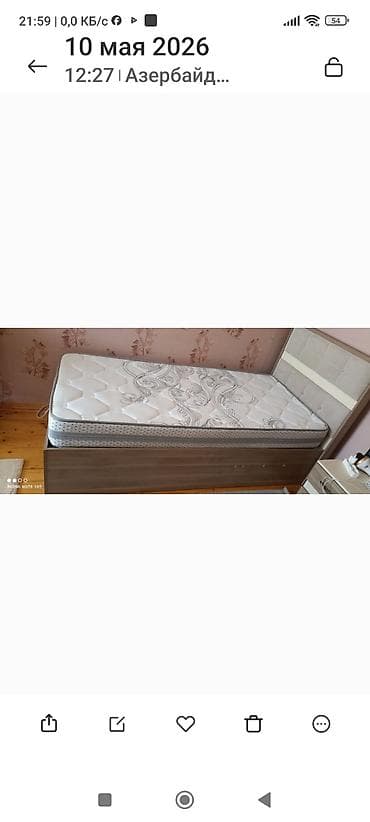 tek krafat: Yataq dəsti – tək nəfərlik, qaldırılan baza və ortopedik döşəkli - — 3