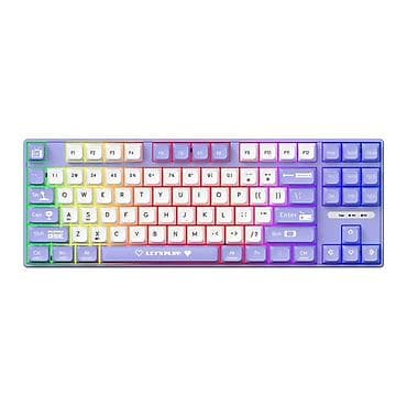 Skanerlər: AJAZZ AK870MC Purple and White Wired | 87 keys | Type-C | IS1038 — 4