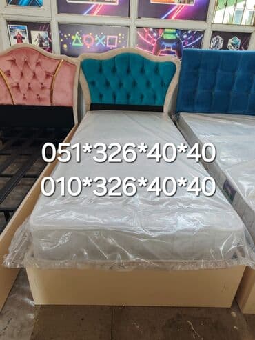 Çarpayılar: Yeni, Təknəfərlik çarpayı, Bazalı, Matras ilə, Azərbaycan — 7