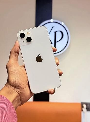 IPhone 13, 128 GB, Ağ, Zəmanət, Simsiz şarj, Face ID