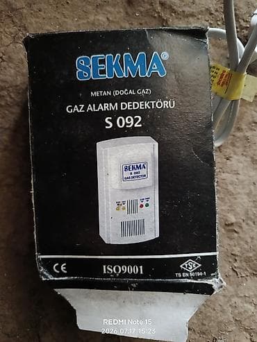 Ölçmə cihazları: SEKMA S092 Metan (Təbii qaz) alarm detektoru - Qaz növü: Metan/təbii — 1