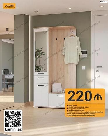 cekic 2018: Dəhliz dolabı – LA MINI - Model kodu: 5331 - Ölçülər: D 40 × H 200 × — 1