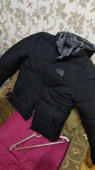 дождевик купить в баку: The North Face kişi puffa qış gödəkçəsi - Rəng: qara, iç hissə boz - — 2