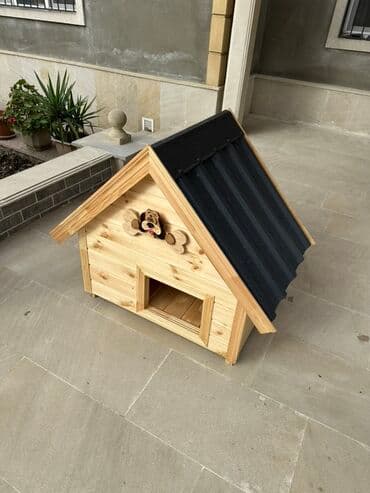 it ucun tasma: İt yuvası.Ölçüsü 80x50x75 — 3