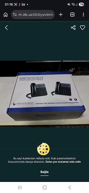 Digər ev dekoru: GXP1620 seriyalı IP telefondur.Qiymet 40 manat. Satişda 90 manatdir — 4