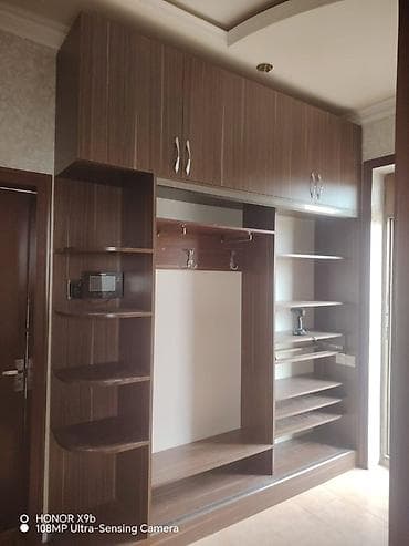 kitab skafı: 2 qapılı, Güzgülü, Qəhvəyi, Digər material, Kupe, Düz dolab — 2