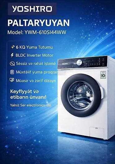 mawini: Yoshiro Paltaryuyan – Model: YWM-610SI44WW - 6 kq yuma tutumu — 1