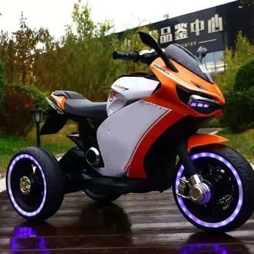 maşınlar uşaq üçün: Yeni işıqlı motosiklet modelimiz Ducati ! Qırmızı Göy və narıncı — 5