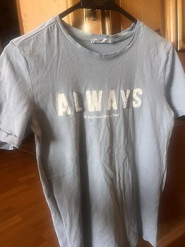 şort: Terranova qadın T‑şörtü - Rəng: açıq mavi - Ön dizayn: “ALWAYS” — 1