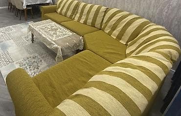 reception masa: Künc divan dəsti - Forması: L formalı, geniş oturma sahəsi ilə - — 2