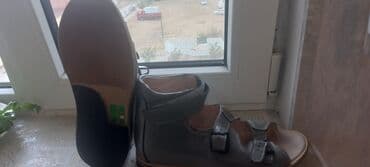 детские зимние ортопедические сапоги: Uşaq ortopedik sandalları - Rəng: boz - Material: yumuşaq dəri — 1