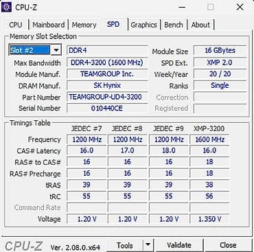 komputer canta: DDR4 RAM 48GB (T-Force Team Group TUF Gaming + Crucial Ballistix — 6