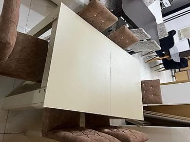 stullarin satisi: Mətbəx üçün, Açılmayan, Dördbucaq masa, 6 stul — 1