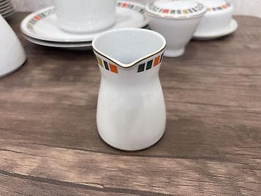 çaynı servis: Çay dəsti, rəng - Ağ, Farfor, 12 nəfərlik, Almaniya — 9