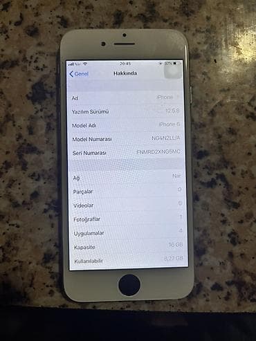 galaxy a 10: IPhone 6s, Gümüşü, Barmaq izi — 7