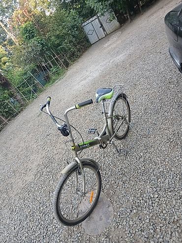 velo satisi: Start qatlanan velosiped - Rəng: açıq şampan/boz, yaşıl-qara detal və — 2