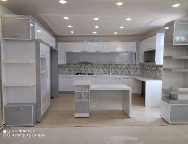 кухонная мебель на заказ в баку: Sifarişlə mətbəx dəsti, Özü çəkən petlələr, MDF, Kredit yoxdur, Pulsuz çatdırılma — 4