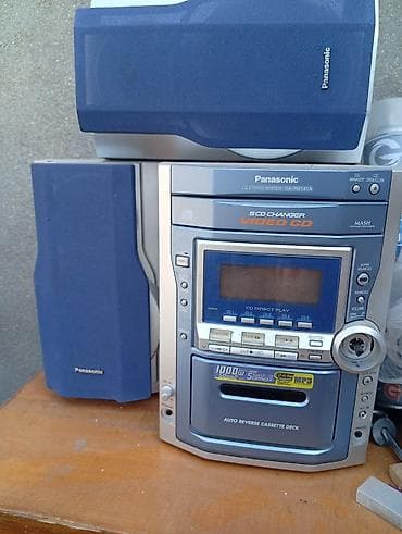 mp3: Panasonic SA-PM141A kompakt stereo sistem - 5 diskli CD changer: CD — 2