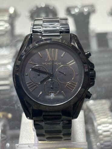 qisa qol koynekler kisi: Yeni, Qol saatı, Michael Kors, rəng - Qara — 2