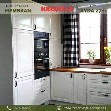 əncir cemi: Sifarişlə mətbəx dəsti, Özü çəkən petlələr, Sadə laminat, Kredit var, Pulsuz çatdırılma — 16