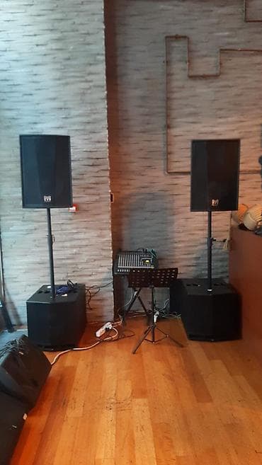 kalonka sekilleri: Professional səsgücləndirmə sistemi – tam hazır set Tərkib: - 2 ədəd — 1