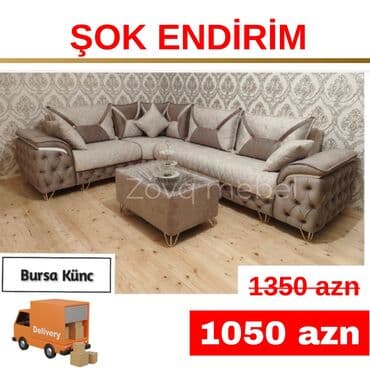Künc divan, Yeni, Açılan, Bazalı, Nabuk, Şəhərdaxili pulsuz çatdırılma