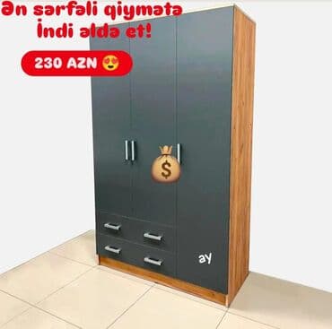 4 qapılı dolab: Yeni, Açılan, Düz dolab, Qarderob, paltar dolabı — 1