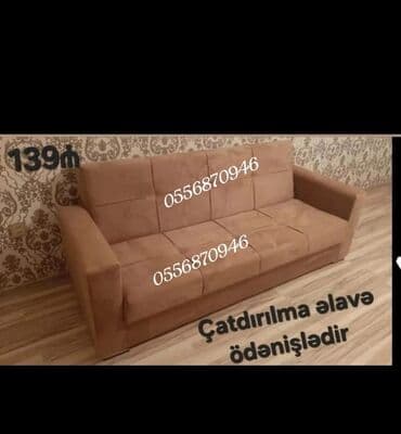 бескаркасный диван кровать: Di̇van-kravat, Açılan, Bazasız, Vеlur parça, Ödənişli çatdırılma — 8