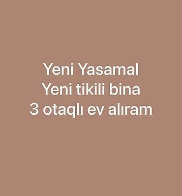 Xidmət: Yeni Yasamalda 3 otaqlı ev alışı Açıqlama: - Yeni Yasamal