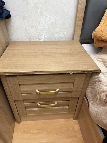 pilleken alti skaf: Açıq palıd rəngində komodin - Material: MDF/LDSP əsaslı taxta — 1