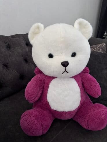 tapança oyuncaq: Böyük ölçülü plyuş ayıcıq - Rəng: tünd bənövşəyi bədən, ağ qarın və — 2