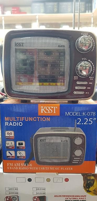 mp3 fm modulator: KSST K-078 Multifunction Radio – 8 diapazonlu portativ radio və musiqi — 1