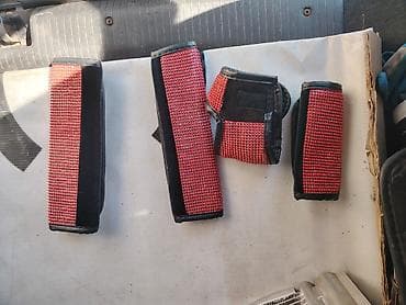 rol: Avtomobil üçün qırmızı-qara aksesuar dəsti ISLENMISDIR MASIN USTUNDEN — 2