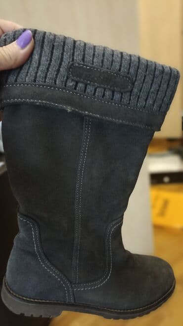 zamşa çəkmələr: Wortmann Qadın qış çəkmələri - Rəng: tünd boz/antrasit - Model — 6