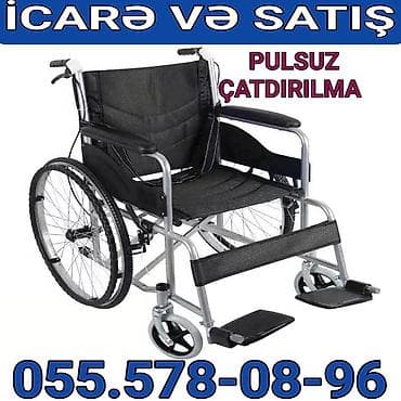 araba: İcarə və satış üçün əlil arabası - Yüngül və dayanıqlı metal karkas - — 1