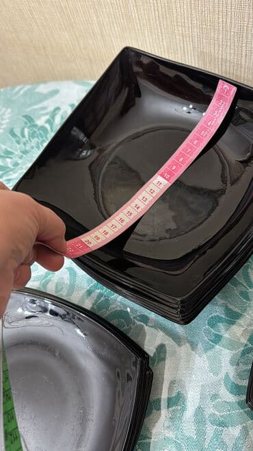 sushi: Nahar dəsti, rəng - Qara, Şüşə, 6 nəfərlik — 4