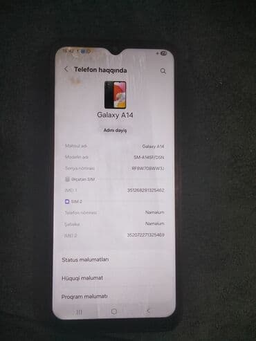 Samsung Galaxy A14, 64 GB, rəng - Qara, Sensor, Barmaq izi, İki sim kartlı — 3