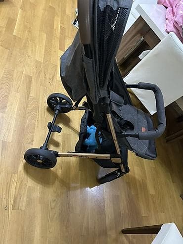 Kidilo uşaq arabası - Tip: 4 təkərli yüngül “stroller” - Rəng: tünd — 3