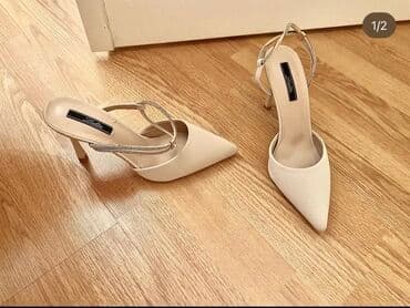 женские босоножки на танкетке: Ölçü: 38, rəng - Bej, Yeni — 1