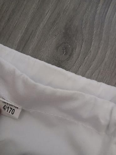 taekvondo: Ağ rəngli cudo sənətləri şalvarı - Material: 100% pambıq (etiketdə — 2