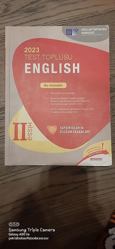 İngilis dili Testlər 11-ci sinif, DİM, 2-ci hissə, 2023 il