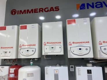 Yeni Kombi İmmergas 24 kVt, Pulsuz çatdırılma, Ödənişli quraşdırma, Zəmanətli, Kredit var