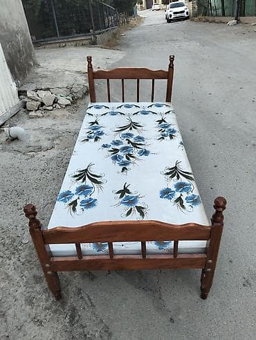 İşlənmiş, Təknəfərlik çarpayı, Bazasız, Matrassız, Siyirməsiz