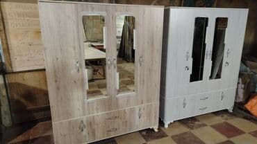 ikinci əl şkaf: Yeni, 4 qapılı Düz dolab, Dolab-asılqan — 6